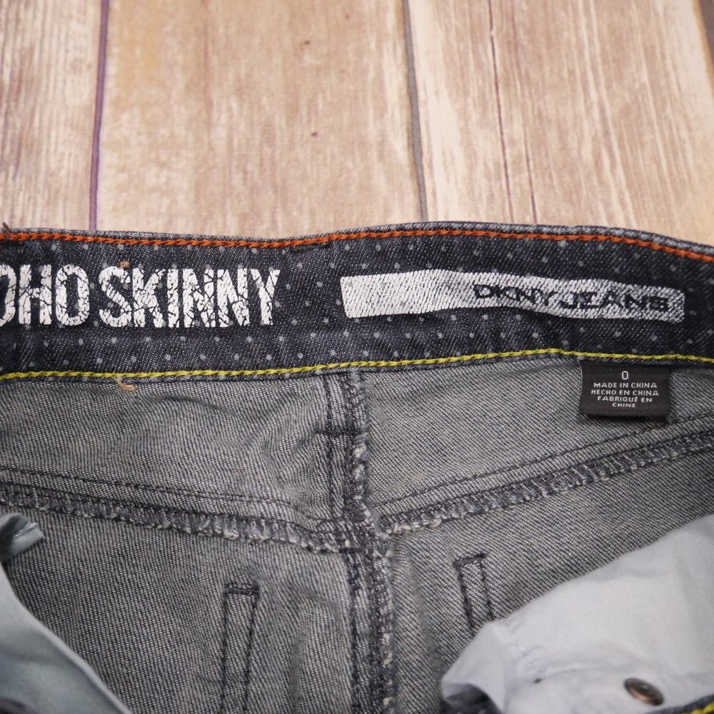 DKNY Soho Skinny Jeans Polka Dot Size 0 - Picture 3 of 8